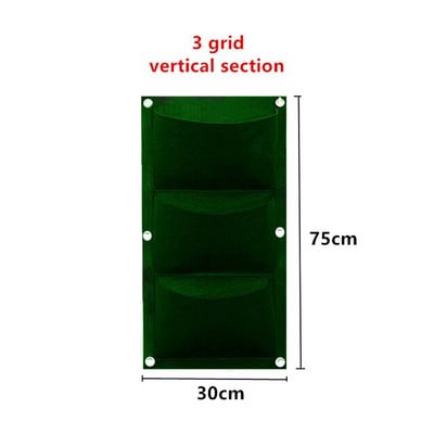 Nou 6/7/12 buzunare saci de cultivare verzi jardinier vertical de grădină de legume de viață sac de grădină pentru răsaduri agățat pe perete sac de creștere