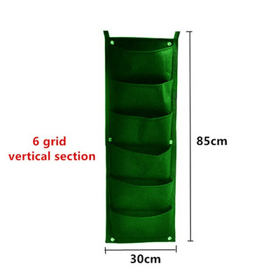 Nou 6/7/12 buzunare saci de cultivare verzi jardinier vertical de grădină de legume de viață sac de grădină pentru răsaduri agățat pe perete sac de creștere