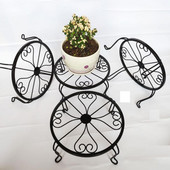 2db Növényállvány Rozsdaálló vas virágcserép állvány Erőteljes teherbíró növénytartó állvány Helytakarékos növénytartó Kerti kellékek