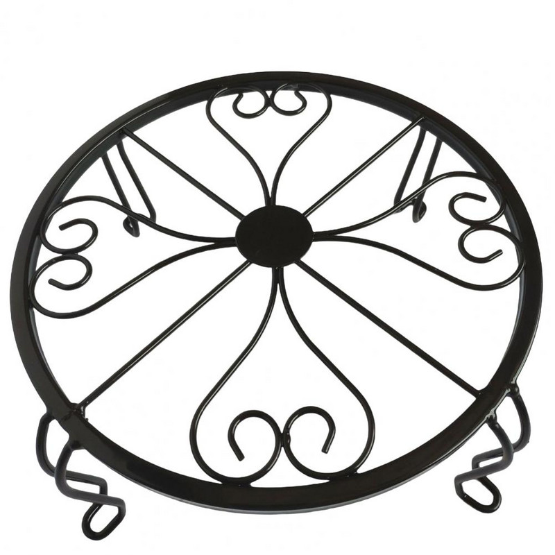 2db Növényállvány Rozsdaálló vas virágcserép állvány Erőteljes teherbíró növénytartó állvány Helytakarékos növénytartó Kerti kellékek