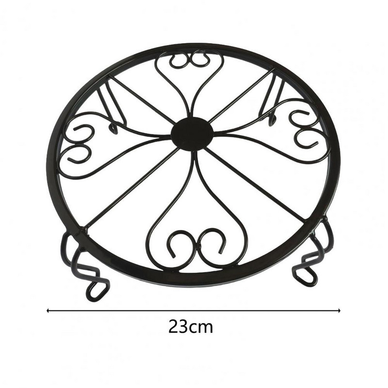 2db Növényállvány Rozsdaálló vas virágcserép állvány Erőteljes teherbíró növénytartó állvány Helytakarékos növénytartó Kerti kellékek