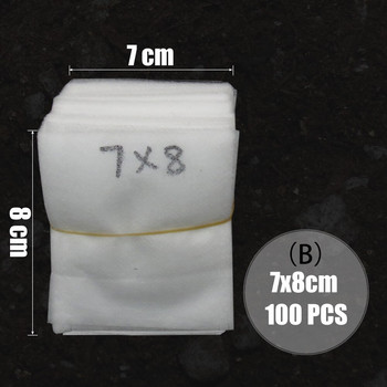 MUCIAKIE 100 БР. Плоски торбички за отглеждане на разсадници Биоразградими торбички за отглеждане Екологични торбички за защита на вентилационните корени на растенията