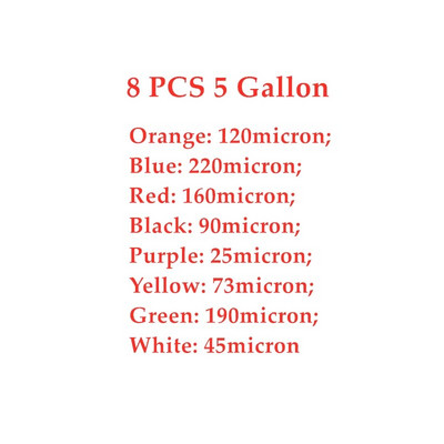 1/5 gallon szűrős palánta buborékzacskó esszencia extrakciós kerti jéghash gyógynövényes zacskók présszitával és tárolózsákkal