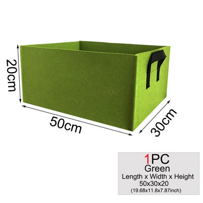 MUCIAKIE 1TK ruudukujuline riidest kasvukott Potikotid Aia istutuskott Köögiviljade istutuskott Käepidemetega istutuspott taimede jaoks