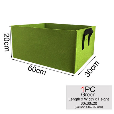 MUCIAKIE 1TK ruudukujuline riidest kasvukott Potikotid Aia istutuskott Köögiviljade istutuskott Käepidemetega istutuspott taimede jaoks