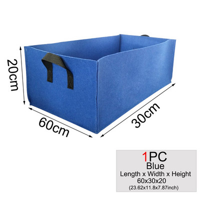 MUCIAKIE 1TK ruudukujuline riidest kasvukott Potikotid Aia istutuskott Köögiviljade istutuskott Käepidemetega istutuspott taimede jaoks