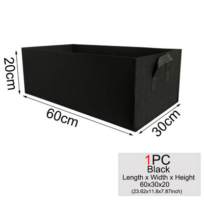 MUCIAKIE 1TK ruudukujuline riidest kasvukott Potikotid Aia istutuskott Köögiviljade istutuskott Käepidemetega istutuspott taimede jaoks