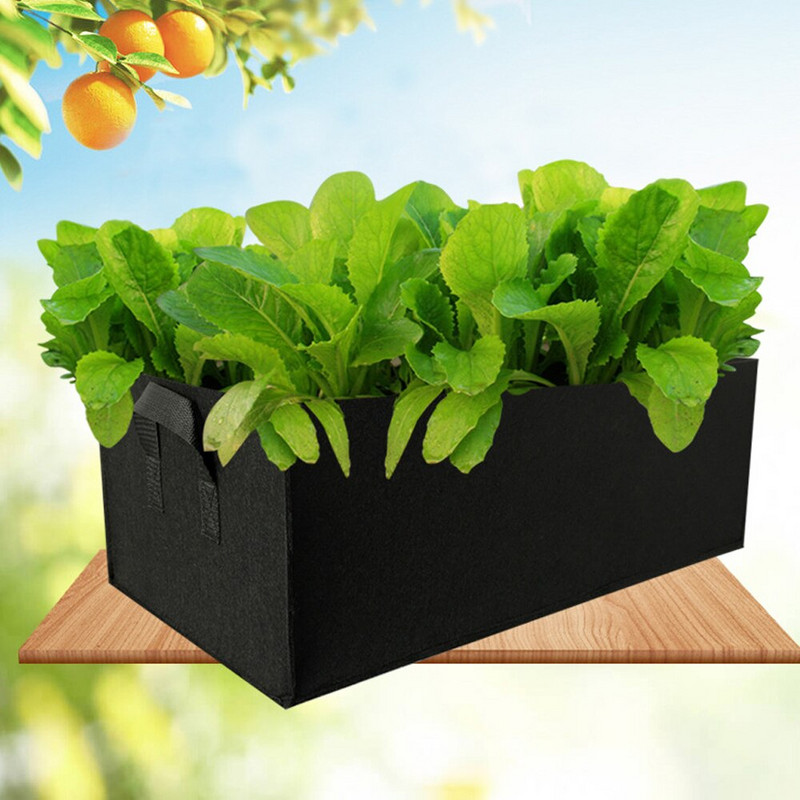 MUCIAKIE 1TK ruudukujuline riidest kasvukott Potikotid Aia istutuskott Köögiviljade istutuskott Käepidemetega istutuspott taimede jaoks