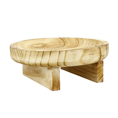 Mini suport pentru plante Taburet scurt din lemn Suport de prezentare Scaun decorativ din lemn cu piedestal Suport cu piedestal pentru ghiveci pentru plante Oală din lemn H