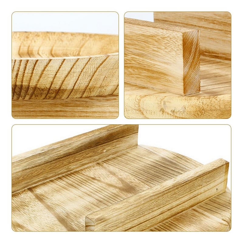 Mini suport pentru plante Taburet scurt din lemn Suport de prezentare Scaun decorativ din lemn cu piedestal Suport cu piedestal pentru ghiveci pentru plante Oală din lemn H