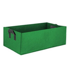 3 dydžio kvadratinis auginimo maišelis daržovių pomidorų sodinukų krepšys Green House Neaustinės medžiagos daugkartinio naudojimo sodo vaisių augalų vazonų auginimo krepšys