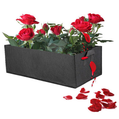 Τσάντα 3 μεγεθών τετράγωνο Grow Bag Veg Tomato Flower Planters Τσάντα Green House Μη υφαντό επαναχρησιμοποιήσιμο φυτό κήπου Pot Grow bag