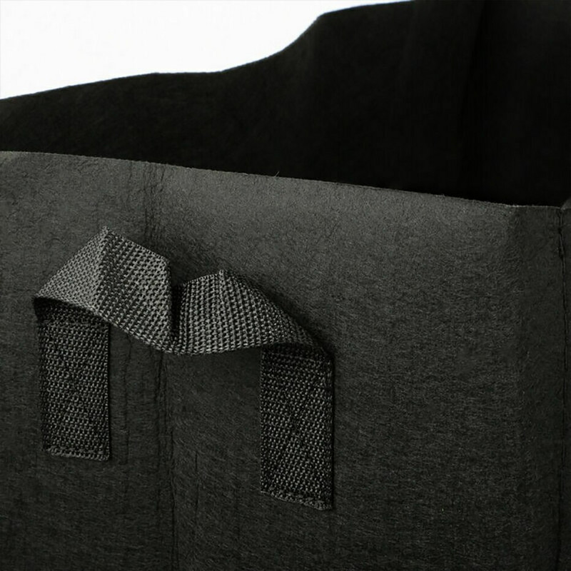 3 dydžio kvadratinis auginimo maišelis daržovių pomidorų sodinukų krepšys Green House Neaustinės medžiagos daugkartinio naudojimo sodo vaisių augalų vazonų auginimo krepšys