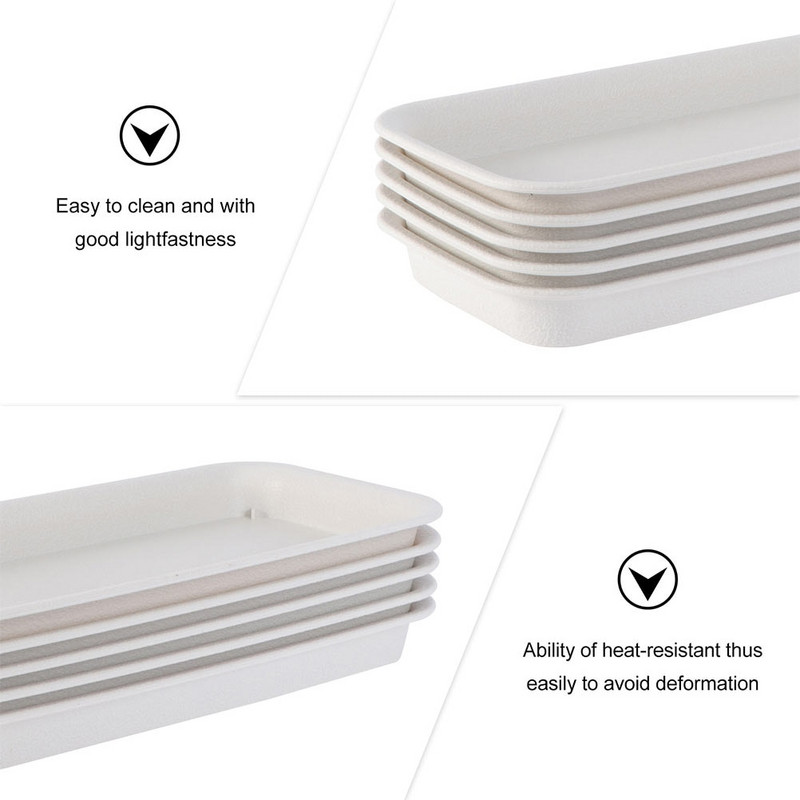 Vazono padėklai Lėkštės Padėklai Gėlių lėkštės Vanduo Plastikiniai Sodinamosios Stačiakampės Augalai Lėkštės Vazonai Vazonai Drenažo dėžės Pagrindas Sodas