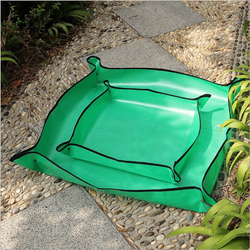 Atsparus vandeniui persodinimas kvadratinis kilimėlis balkonas gėlių vazonas sustorėjęs patalpų persodinimas purvinas gaudytojas bonsai sultingas vazonas, padengtas sodas