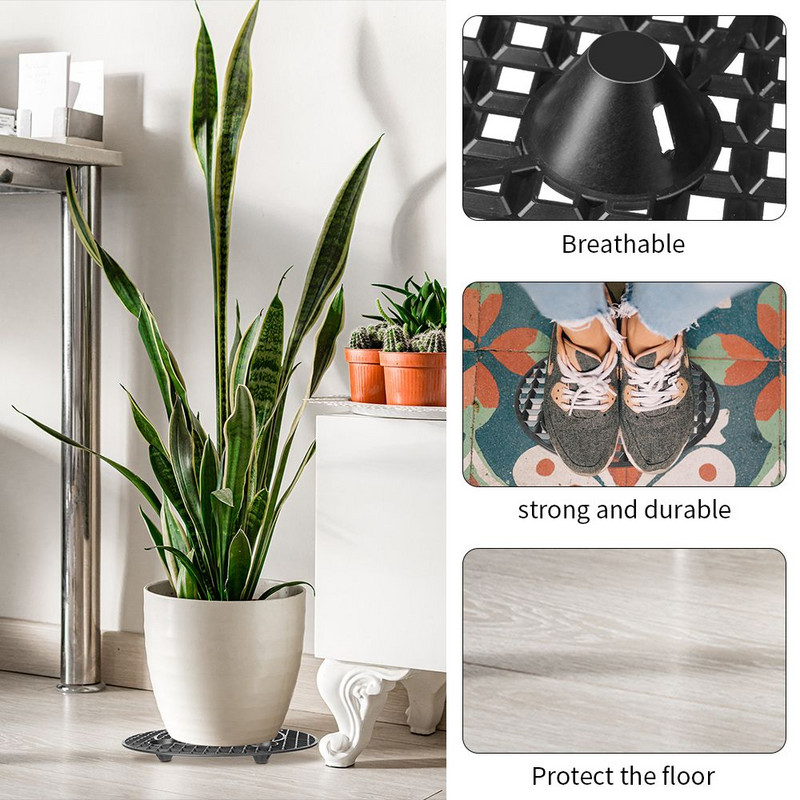 20/30/40 cm-es cserepes csészealj Növényszintű edénylift Nagy teherbírású növényállványok a rothadás és sérülések megelőzésére a teraszon és a fedélzeten