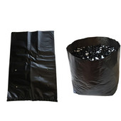 100 bucăți pungi din plastic îngroșat pentru răsaduri, cu găuri respirabile, pungi negre de pepinieră, pungi de creștere a plantelor pentru plante, flori de fructe