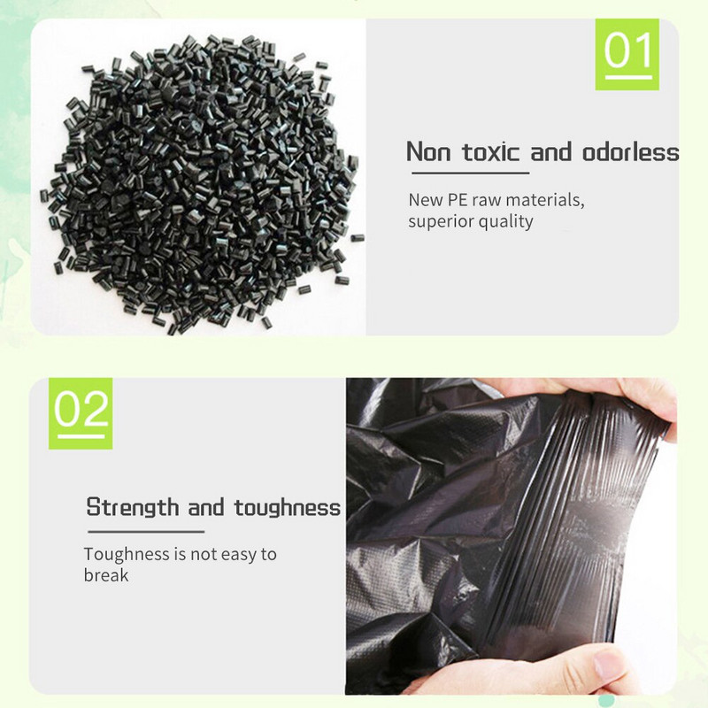 100 vnt. sutirštintas plastikinis augalų sodinukų maišelis su kvėpuojančiomis skylutėmis Juodi daigynų maišeliai Augalų auginimo maišeliai augalams Vaisių gėlė