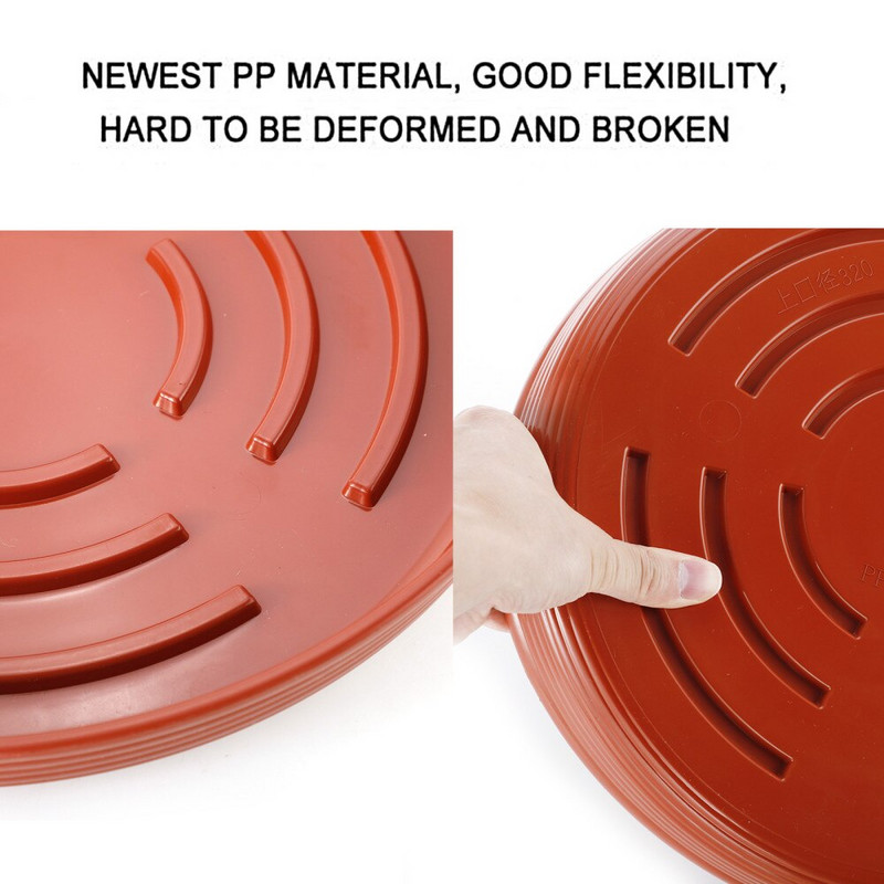 Пластмасови възглавнички, чинийки за растения, 6 бр. Тава, плантатор, палет, проста висококачествена червена кръгла поставка за вътрешни и външни саксии