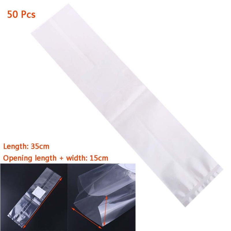 6 méretű PVC Mushroom Spawn Grow Bag szubsztrát magas hőmérsékletű előre lezárható 50 DB kerti kellékek