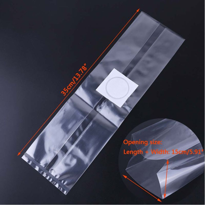 6 méretű PVC Mushroom Spawn Grow Bag szubsztrát magas hőmérsékletű előre lezárható 50 DB kerti kellékek