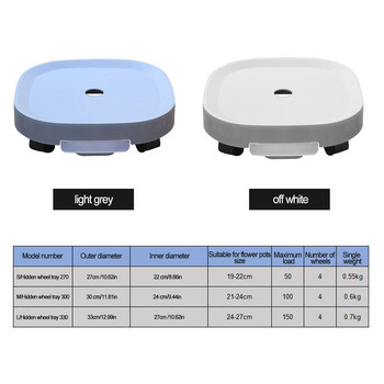 Кади за растения с колела и дренажна тава Саксия за цветя Двигател Градинска подвижна стойка за растения Носещи инструменти