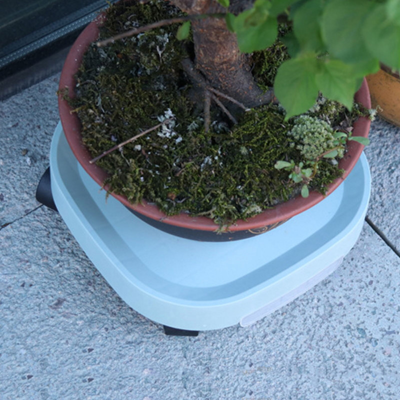 Plant Caddy kerekekkel és vízelvezető tálcával, virágcserep-mozgató kerti gördülő üzem állvány csapágyszerszámok