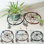 Kerek bemutató polc Kovácsoltvas kerti növénytartó állvány virágcserepek állvány cserepes állvány ültetőgép tartó