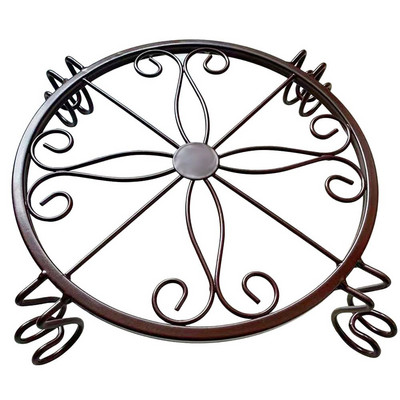 Kerek bemutató polc Kovácsoltvas kerti növénytartó állvány virágcserepek állvány cserepes állvány ültetőgép tartó