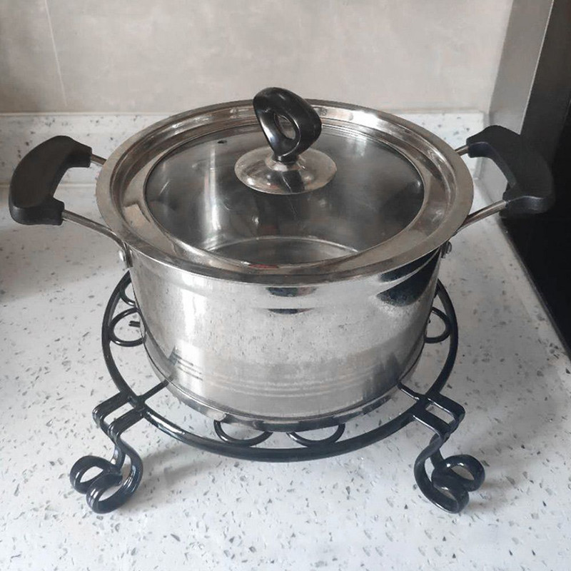 Kerek bemutató polc Kovácsoltvas kerti növénytartó állvány virágcserepek állvány cserepes állvány ültetőgép tartó