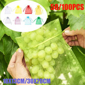 50/100 buc Saci de protecție pentru fructe, struguri și căpșuni, saci de protecție împotriva dăunătorilor, saci de grădină anti-păsări, pungi de plasă pentru struguri, saci de cultivare