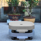 Kilnojamas gėlių vazonų laikiklis Universalus ratukas, sustorintas mobilus padėklas plastikinis augalų vazono padėklas Kilnojamų augalų stovas padėklas sodui