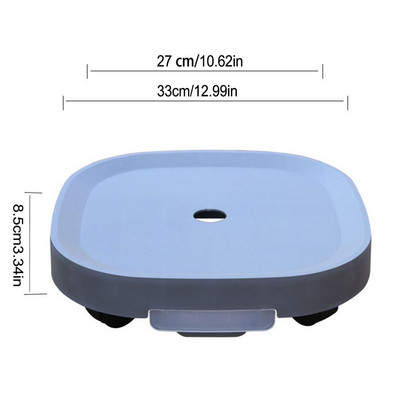 Kilnojamas gėlių vazonų laikiklis Universalus ratukas, sustorintas mobilus padėklas plastikinis augalų vazono padėklas Kilnojamų augalų stovas padėklas sodui