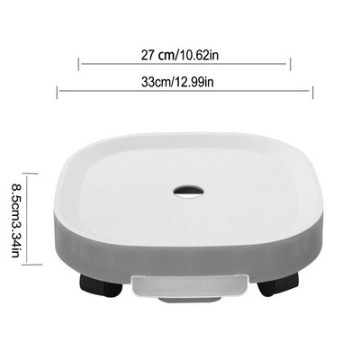 Kilnojamas gėlių vazonų laikiklis Universalus ratukas, sustorintas mobilus padėklas plastikinis augalų vazono padėklas Kilnojamų augalų stovas padėklas sodui