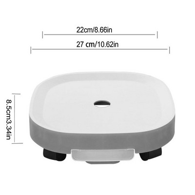 Kilnojamas gėlių vazonų laikiklis Universalus ratukas, sustorintas mobilus padėklas plastikinis augalų vazono padėklas Kilnojamų augalų stovas padėklas sodui