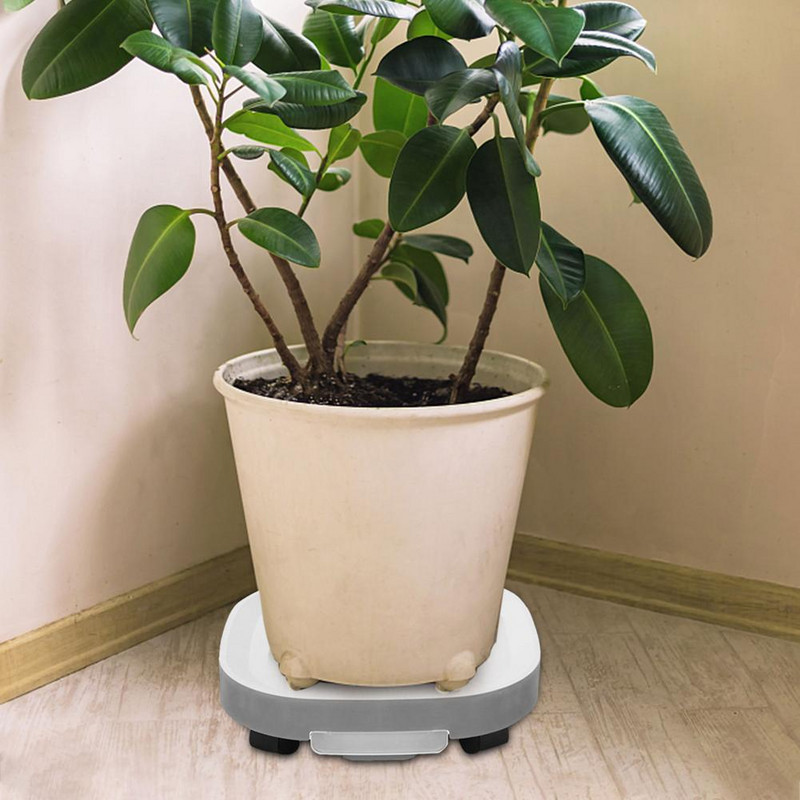 Kilnojamas gėlių vazonų laikiklis Universalus ratukas, sustorintas mobilus padėklas plastikinis augalų vazono padėklas Kilnojamų augalų stovas padėklas sodui