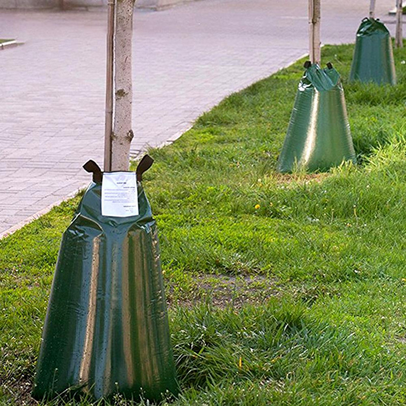 20 gallonos hordozható, lassú kioldású fa öntözőzsák csepegtető öntözőtasak