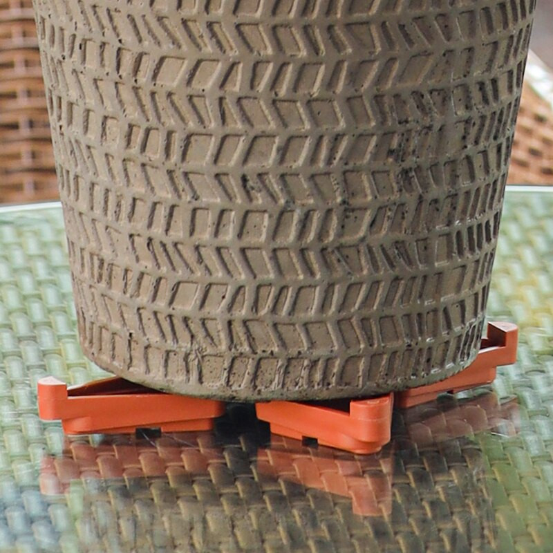 3 buc ghiveci de flori pentru plante de grădină, picioare, ridicători invizibili, ridicători pentru degetele picioarelor, cachepot triunghi pentru flori