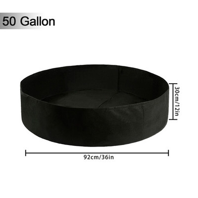 15-100 gallonos szövetnövesztő zsákok Légáteresztő filcből készült edények Ültetőgép gyökérkonténer növény fogantyúval Kerti kellékek faiskolai edény