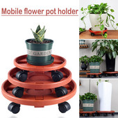 Mozgatható növényállvány virágcserép tálca univerzális kerékkel, nagy teherbírású, gördülő cserepes állvány beltéri kültéri erkély kerti BJStore
