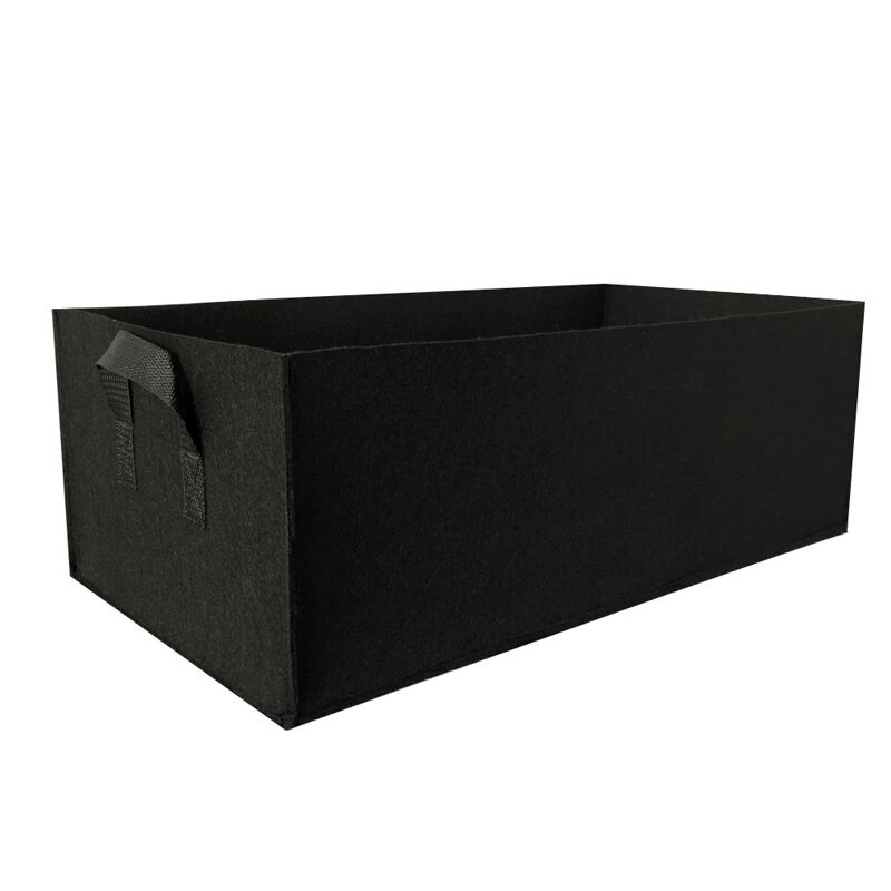 Sac de plantare din pâslă dreptunghiulară Container pentru plantare de grădină Saci de cultivare Ghiveci respirabil pentru plante Ghiveci de pepinieră pentru legume ornamentale