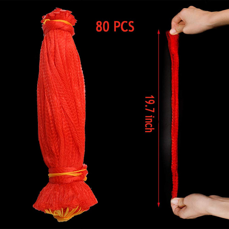 100 vnt. Arbūzų auginimo tinkliniai maišeliai Daugkartinio naudojimo kantalupos tinklinis tinklelis sodo agurkų auginimui pagalbiniai tinkliniai maišeliai daržovėms