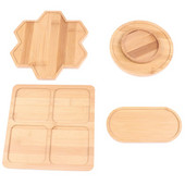 Bambusest ümmargused kandilised kausid taldrikud sukulentidele potid kandikud alus aiakaunistus kodukaunistus käsitöö