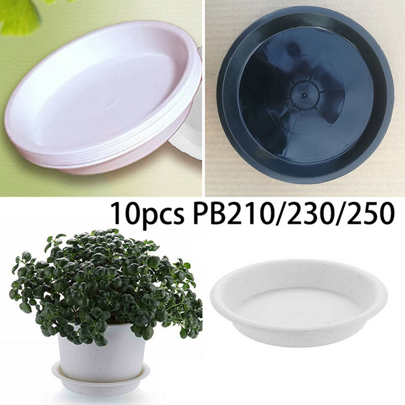 Negru/alb Tavă pentru plante Ghiveci Tavă pentru ghiveci Suport ghiveci Respirabil PP Plastic Rotund Anti-soare Nou-nouț Durabil