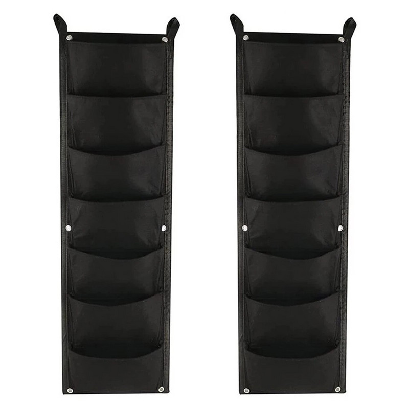 Saci de plantare agățați pe perete, 7 buzunare, saci de cultivare a plantelor, jardinier vertical de grădină pentru legume vii, sac bonsai pentru flori, dropshipping