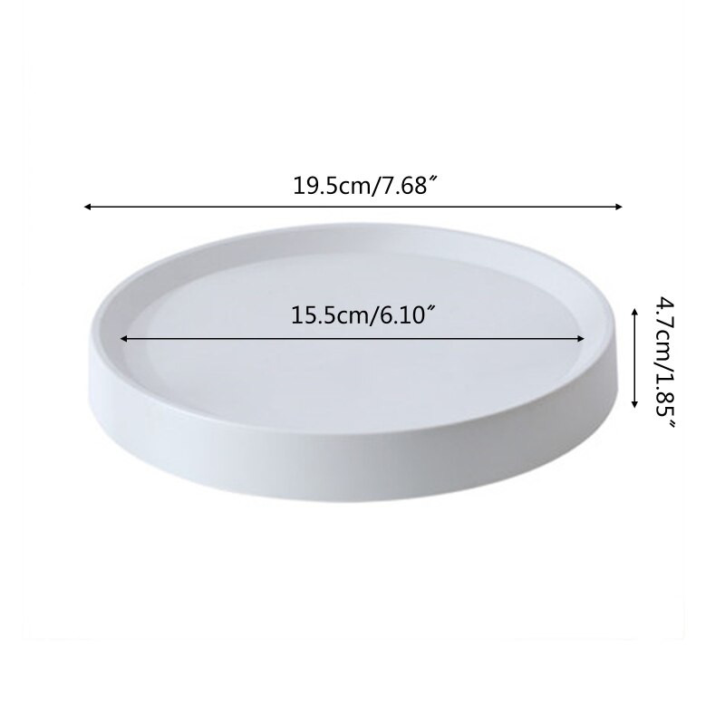 Tavă creativă pentru vază de flori Tavă rotundă de plastic rezistentă cu role Suport pentru ghiveci pentru flori pentru aprovizionare pentru grădinărit