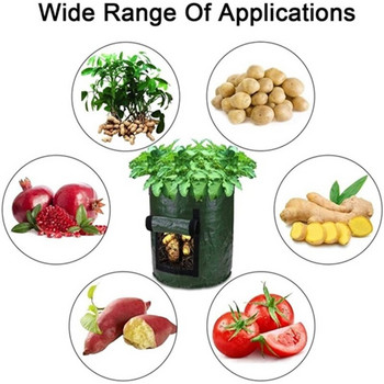 Направи си сам чанта за отглеждане на картофи с прозорец, контейнер за растения, филтър за вода, подвижна велкро, цветя, зеленчуци, удебелени саксии, градински консумативи