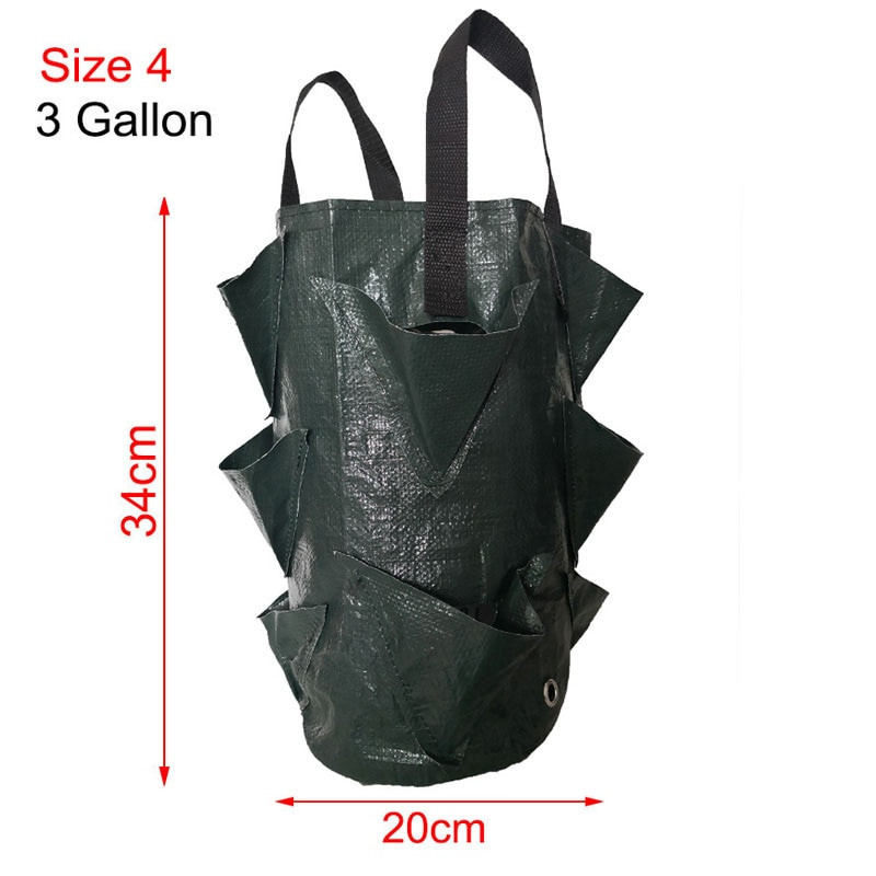 Pakabinamas ant sienos Braškių auginimo vazonai Audiniai Sodinamosios Krepšiai Gėlės Pomidorų sodinimas Vertikalus Sodo įrankiai Augalų Krepšiai Daržovėms Gėlė a1