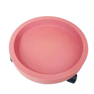 Cărucior rotund pentru ghiveci pentru flori, cu rulare mare, pentru interior și exterior