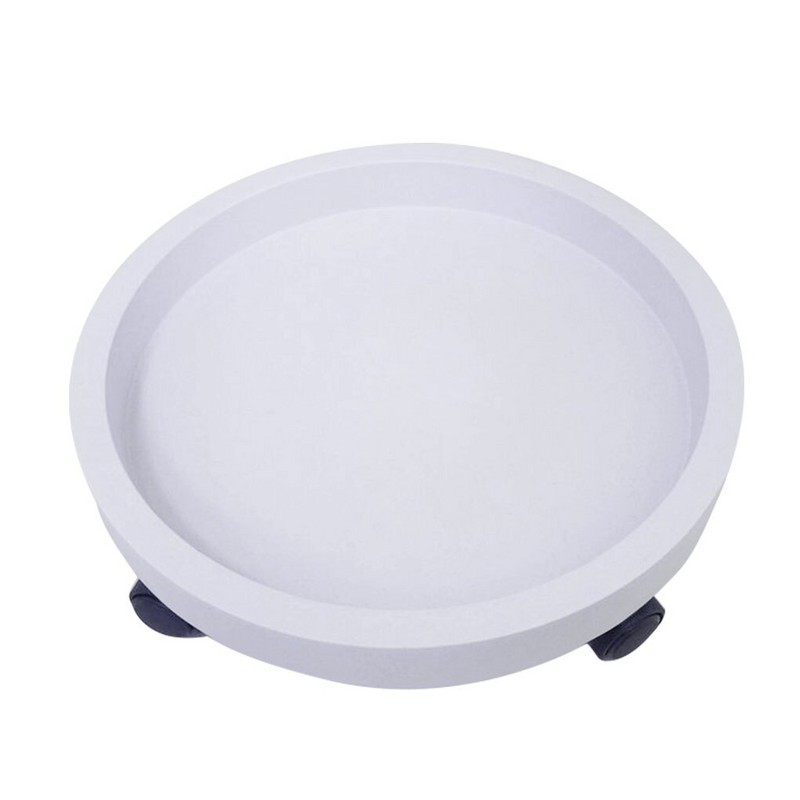 Cărucior rotund pentru ghiveci pentru flori, cu rulare mare, pentru interior și exterior